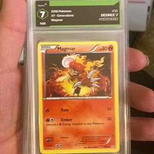 Graded  Pokémon card by degree grading